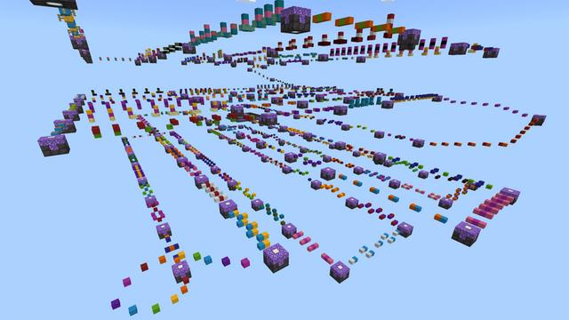 Screenshot of the Minecraft Bedrock Marketplace product Parkour Sky Obby created by PixelOneUp.