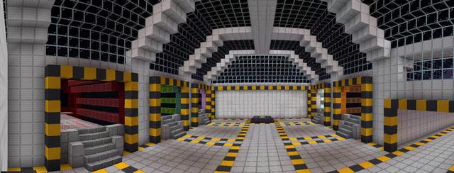 Panorama of the Minecraft Bedrock Marketplace product Parkour Space Games created by PixelOneUp.
