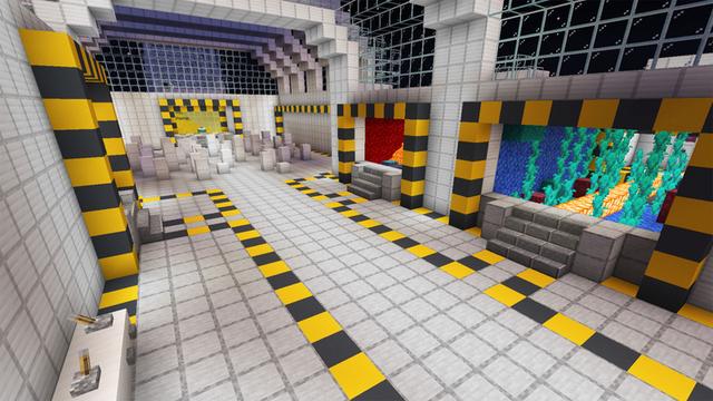 Screenshot of the Minecraft Bedrock Marketplace product Parkour Space Games created by PixelOneUp.