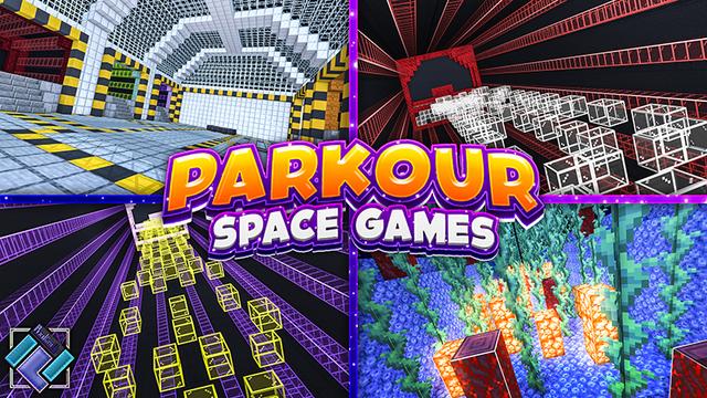 Thumbnail of the Minecraft Bedrock Marketplace product Parkour Space Games created by PixelOneUp.