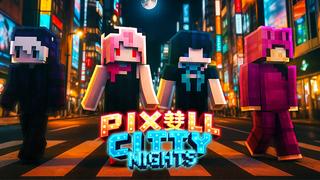 Thumbnail of the Minecraft Bedrock Marketplace product Pixel City Nights created by PixelOneUp.