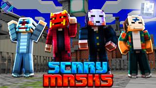 Thumbnail of the Minecraft Bedrock Marketplace product Scary Masks created by PixelOneUp.