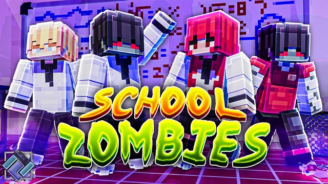 Thumbnail of the Minecraft Bedrock Marketplace product School Zombies created by PixelOneUp.