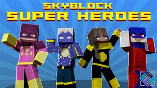 Thumbnail of the Minecraft Bedrock Marketplace product Skyblock Super Heros created by PixelOneUp.