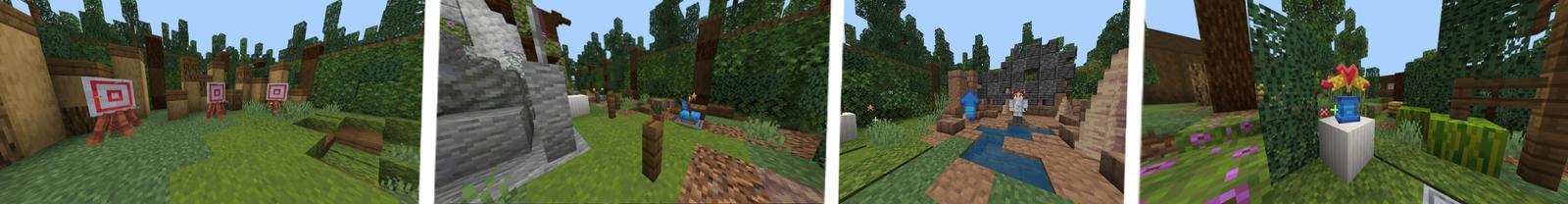 Panorama of the Minecraft Bedrock Marketplace product Slime Splash created by PixelOneUp.
