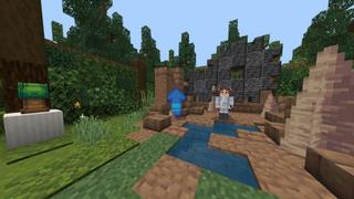 Screenshot of the Minecraft Bedrock Marketplace product Slime Splash created by PixelOneUp.