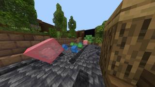 Screenshot of the Minecraft Bedrock Marketplace product Slime Splash created by PixelOneUp.