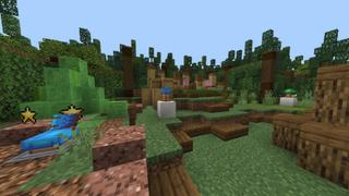 Screenshot of the Minecraft Bedrock Marketplace product Slime Splash created by PixelOneUp.