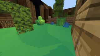 Screenshot of the Minecraft Bedrock Marketplace product Slime Splash created by PixelOneUp.