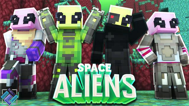 Thumbnail of the Minecraft Bedrock Marketplace product Space Aliens created by PixelOneUp.