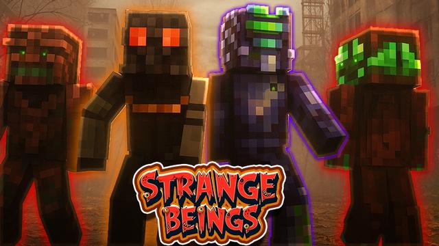 Thumbnail of the Minecraft Bedrock Marketplace product Strange Beings created by PixelOneUp.
