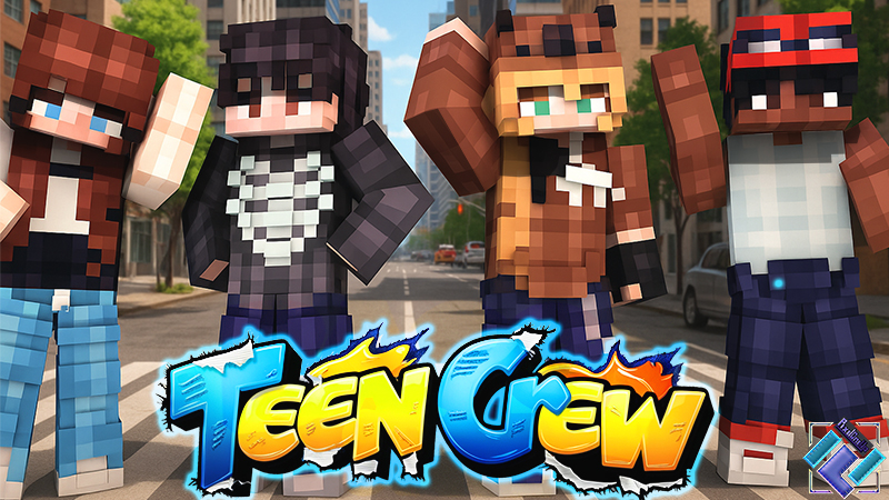 Teen Crew by PixelOneUp | CHUNK - Minecraft Bedrock Marketplace Explorer