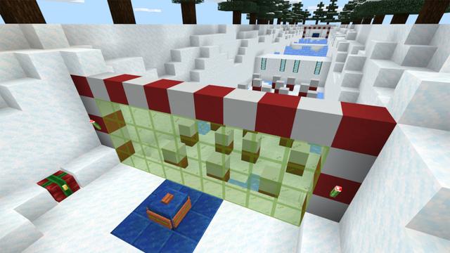 Screenshot of the Minecraft Bedrock Marketplace product The Santa Training Course created by PixelOneUp.
