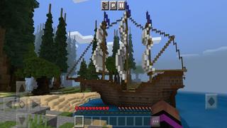 Screenshot of the Minecraft Bedrock Marketplace product Volcano Island created by PixelOneUp.