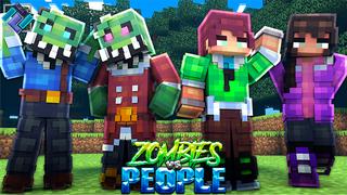 Thumbnail of the Minecraft Bedrock Marketplace product Zombies vs People created by PixelOneUp.