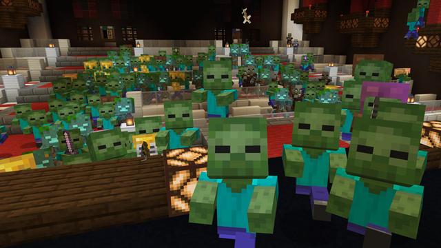 Screenshot of the Minecraft Bedrock Marketplace product Crossbow Arcade created by Pixels & Blocks.