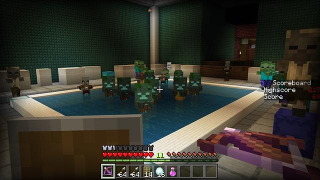 Screenshot of the Minecraft Bedrock Marketplace product Crossbow Arcade created by Pixels & Blocks.