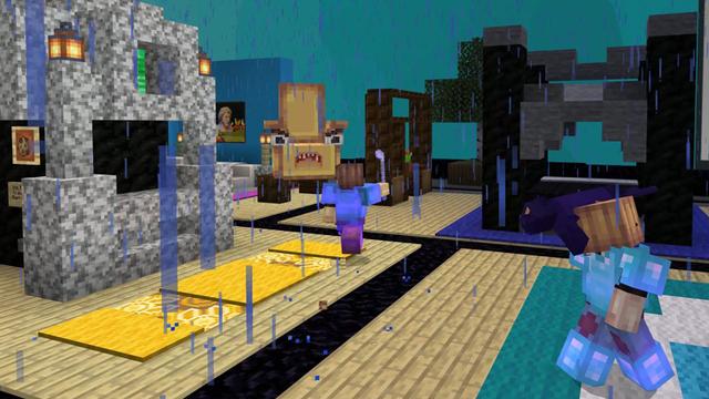 Screenshot of the Minecraft Bedrock Marketplace product Furniture Super! Portal created by Pixels & Blocks.