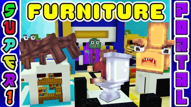 Thumbnail of the Minecraft Bedrock Marketplace product Furniture Super! Portal created by Pixels & Blocks.
