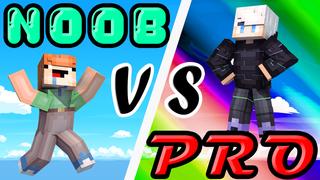 Thumbnail of the Minecraft Bedrock Marketplace product Noob vs. Pro created by Pixels & Blocks.