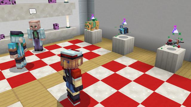 Screenshot of the Minecraft Bedrock Marketplace product Pixelmobs Mash-up created by Pixels & Blocks.