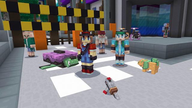 Screenshot of the Minecraft Bedrock Marketplace product Pixelmobs Mash-up created by Pixels & Blocks.