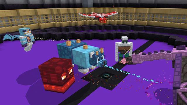 Screenshot of the Minecraft Bedrock Marketplace product Pixelmobs Mash-up created by Pixels & Blocks.