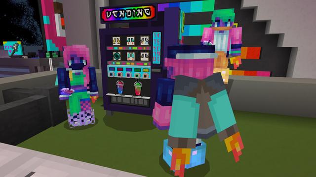 Screenshot of the Minecraft Bedrock Marketplace product Skyline - Parkour & Roleplay created by Pixels & Blocks.