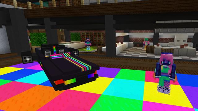 Screenshot of the Minecraft Bedrock Marketplace product Skyline - Parkour & Roleplay created by Pixels & Blocks.