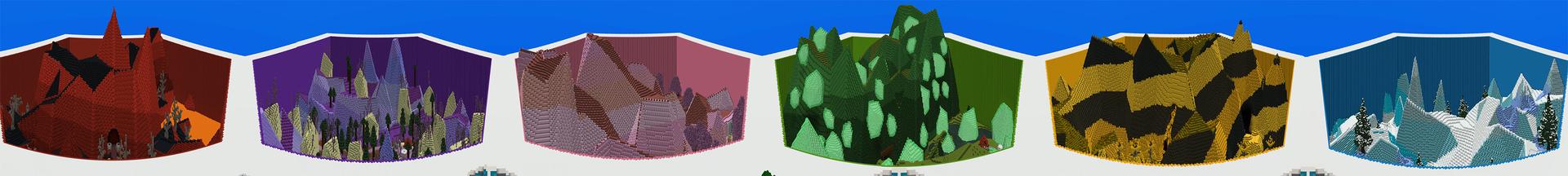 Panorama of the Minecraft Bedrock Marketplace product Super! Dungeons created by Pixels & Blocks.