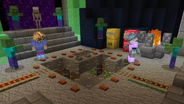 Screenshot of the Minecraft Bedrock Marketplace product Super! Dungeons created by Pixels & Blocks.