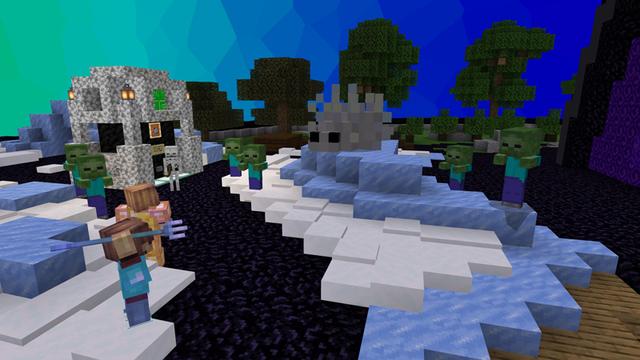 Screenshot of the Minecraft Bedrock Marketplace product Super! Portal created by Pixels & Blocks.