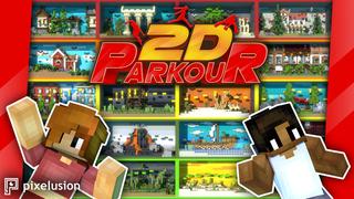 Thumbnail of the Minecraft Bedrock Marketplace product 2D Parkour created by Pixelusion.