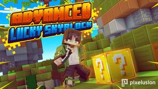 Thumbnail of the Minecraft Bedrock Marketplace product Advanced Lucky Skyblock created by Pixelusion.