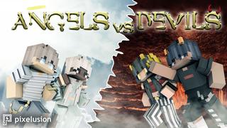 Thumbnail of the Minecraft Bedrock Marketplace product Angels VS Devils created by Pixelusion.