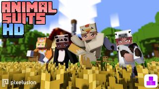 Thumbnail of the Minecraft Bedrock Marketplace product Animal Suits HD created by Pixelusion.