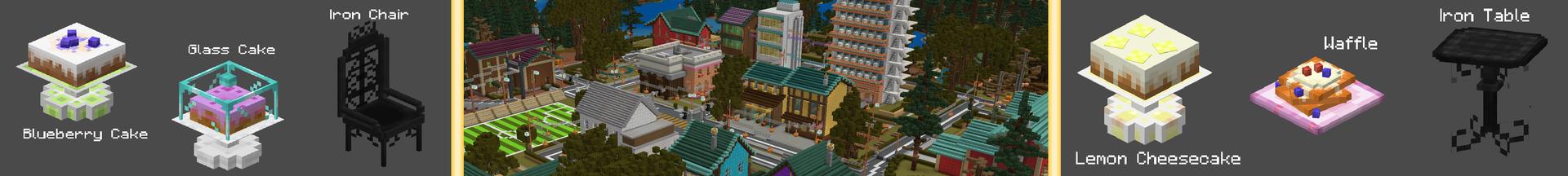 Panorama of the Minecraft Bedrock Marketplace product Anime Cafe created by Pixelusion.