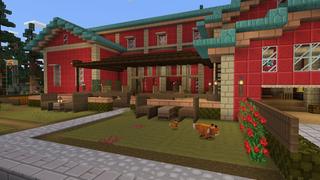 Screenshot of the Minecraft Bedrock Marketplace product Anime Cafe created by Pixelusion.