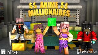 Thumbnail of the Minecraft Bedrock Marketplace product Anime Millionaires created by Pixelusion.