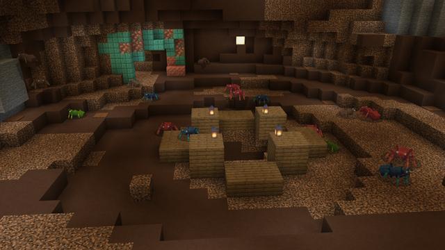 Screenshot of the Minecraft Bedrock Marketplace product Ant Invasion created by Pixelusion.