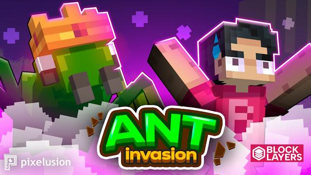 Thumbnail of the Minecraft Bedrock Marketplace product Ant Invasion created by Pixelusion.
