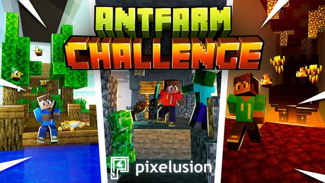 Thumbnail of the Minecraft Bedrock Marketplace product Antfarm Challenge created by Pixelusion.