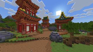 Screenshot of the Minecraft Bedrock Marketplace product Asian Fortress created by Pixelusion.