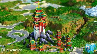 Thumbnail of the Minecraft Bedrock Marketplace product Asian Fortress created by Pixelusion.