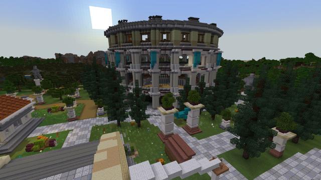 Screenshot of the Minecraft Bedrock Marketplace product Athem City created by Pixelusion.
