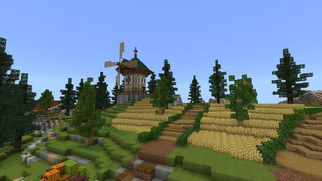 Screenshot of the Minecraft Bedrock Marketplace product Athem City created by Pixelusion.