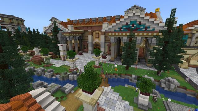 Screenshot of the Minecraft Bedrock Marketplace product Athem City created by Pixelusion.