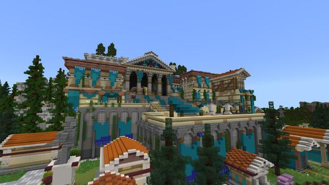 Screenshot of the Minecraft Bedrock Marketplace product Athem City created by Pixelusion.