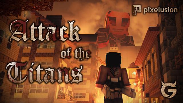 Thumbnail of the Minecraft Bedrock Marketplace product Attack of the Titans created by Pixelusion.