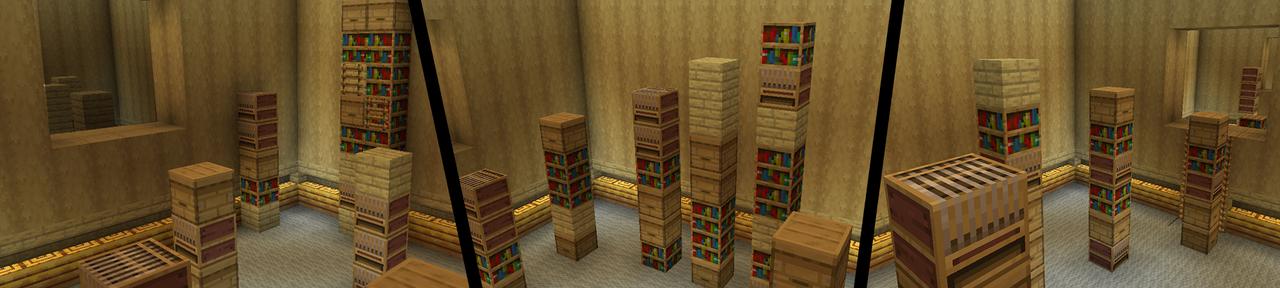 Panorama of the Minecraft Bedrock Marketplace product Backrooms 100 Levels Parkour created by Pixelusion.